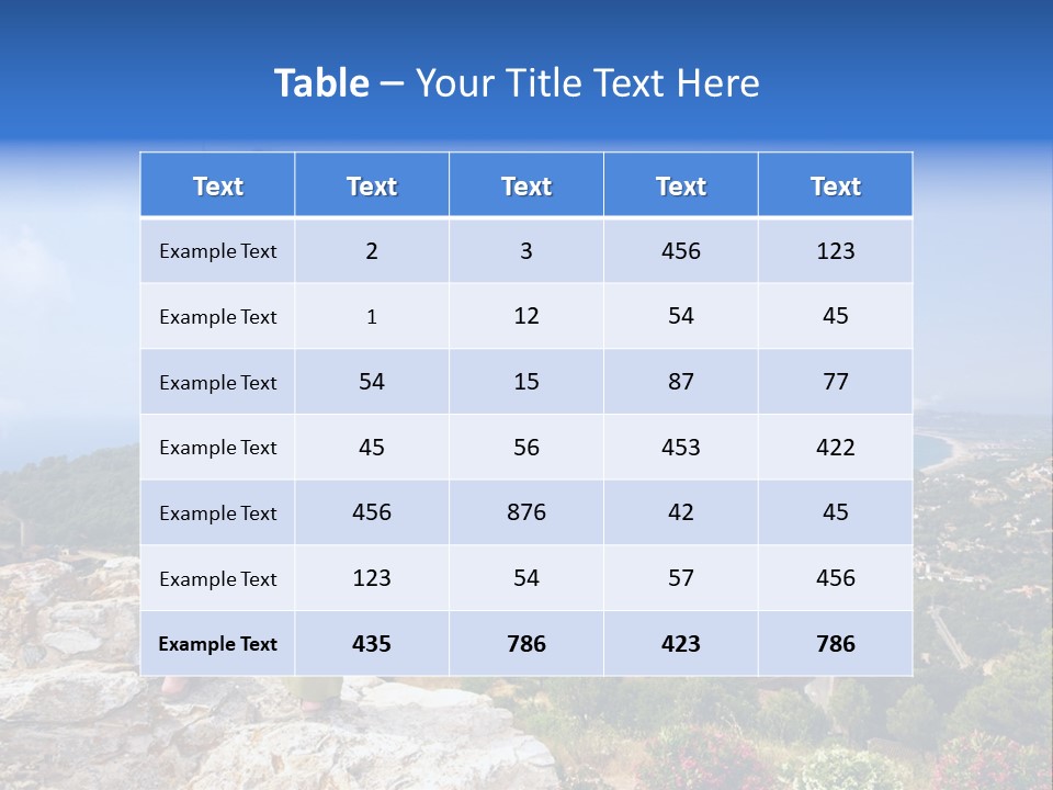 Top Sea Bagur PowerPoint Template