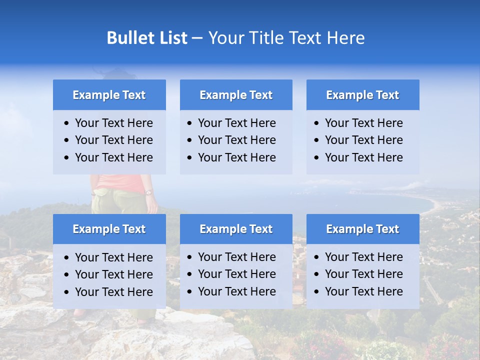 Top Sea Bagur PowerPoint Template