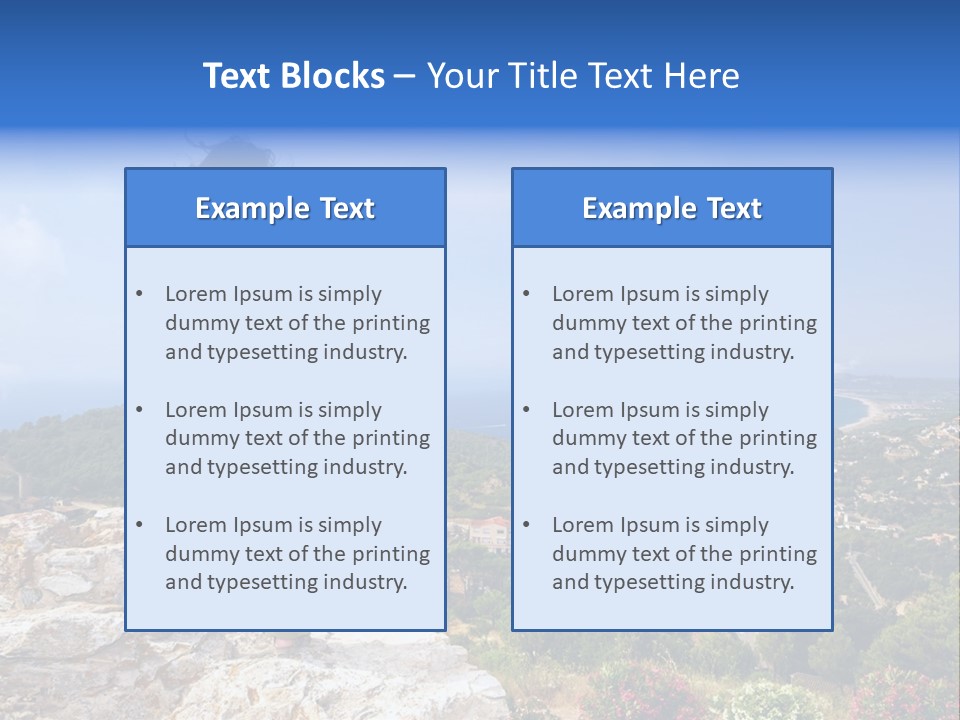 Top Sea Bagur PowerPoint Template