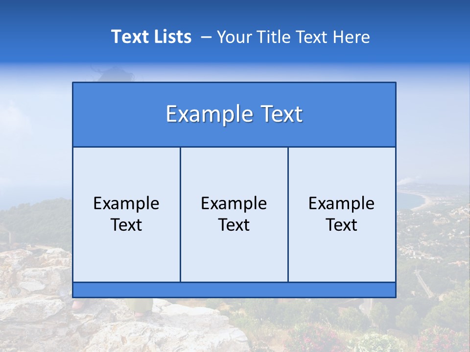 Top Sea Bagur PowerPoint Template