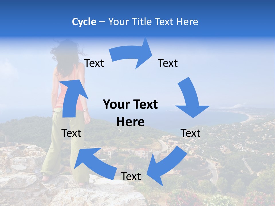 Top Sea Bagur PowerPoint Template