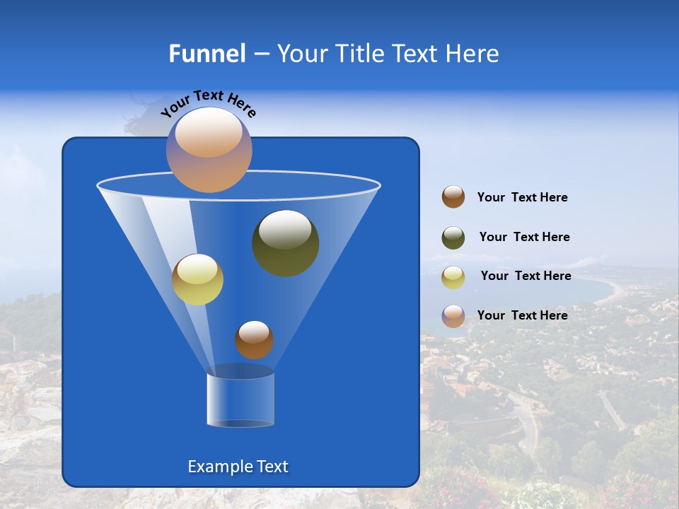 Top Sea Bagur PowerPoint Template