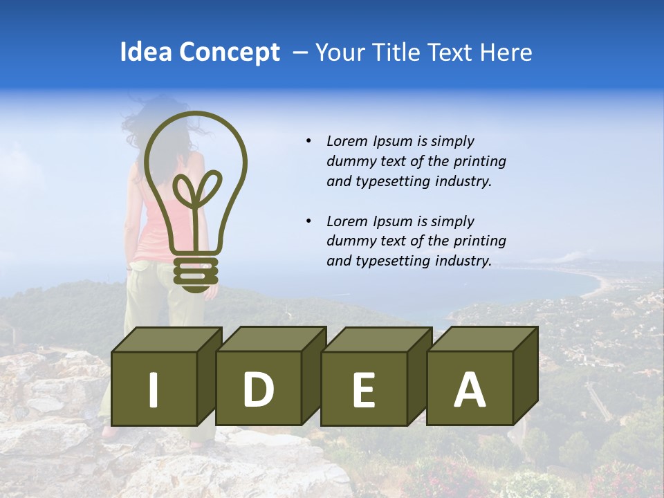 Top Sea Bagur PowerPoint Template