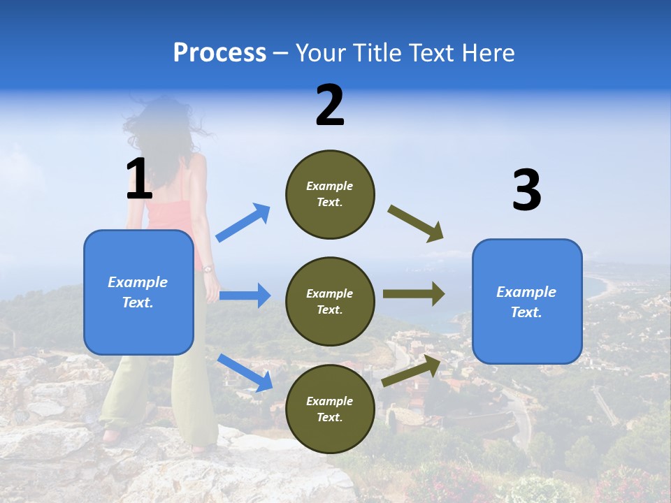 Top Sea Bagur PowerPoint Template