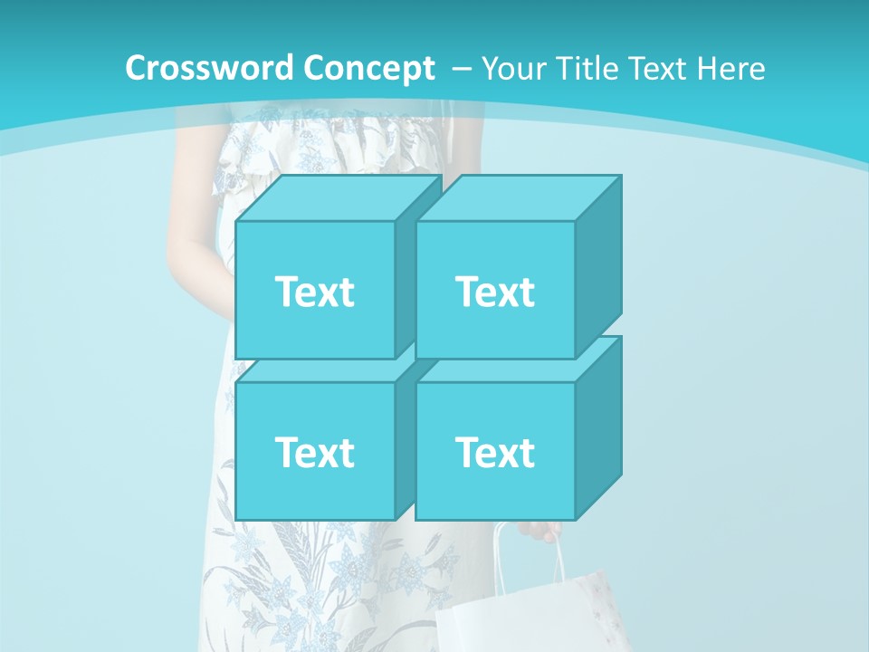 Model Dress Hand PowerPoint Template
