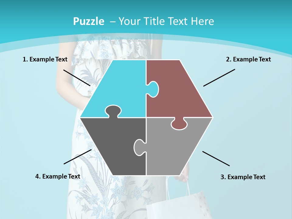 Model Dress Hand PowerPoint Template