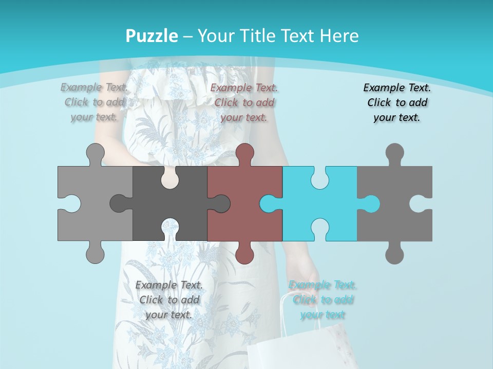 Model Dress Hand PowerPoint Template