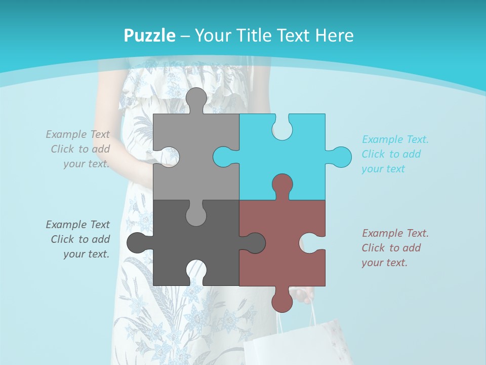 Model Dress Hand PowerPoint Template