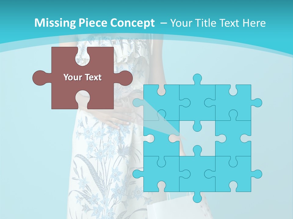 Model Dress Hand PowerPoint Template