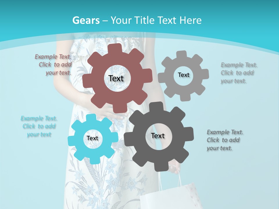 Model Dress Hand PowerPoint Template