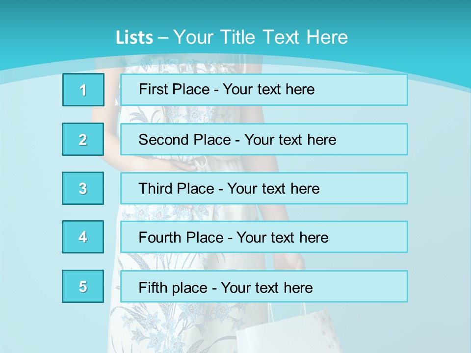 Model Dress Hand PowerPoint Template