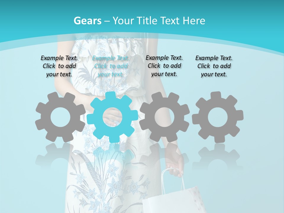 Model Dress Hand PowerPoint Template