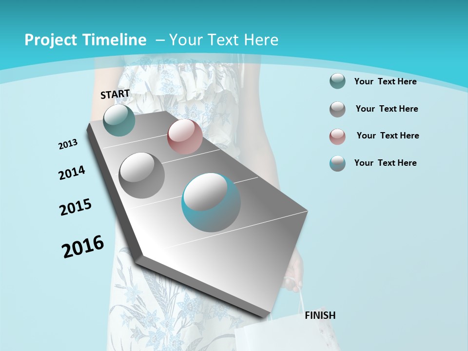 Model Dress Hand PowerPoint Template