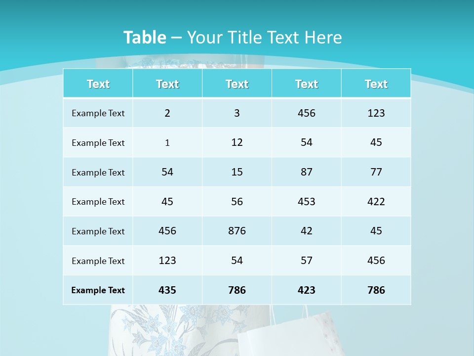 Model Dress Hand PowerPoint Template