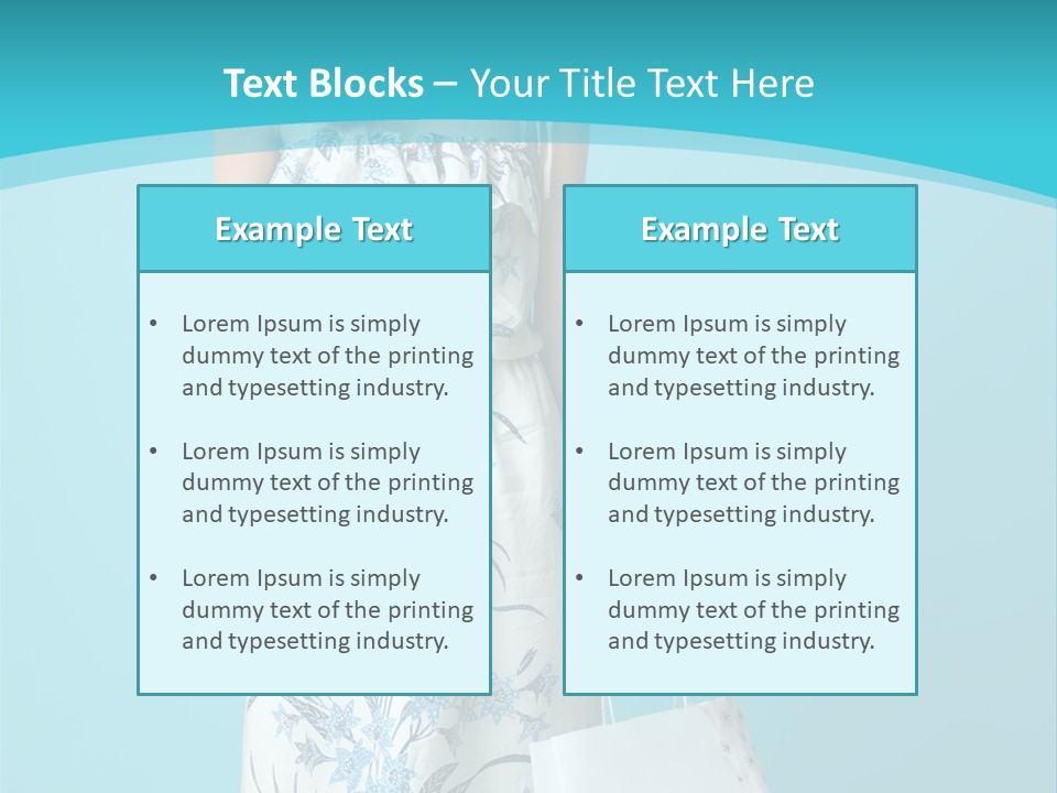 Model Dress Hand PowerPoint Template