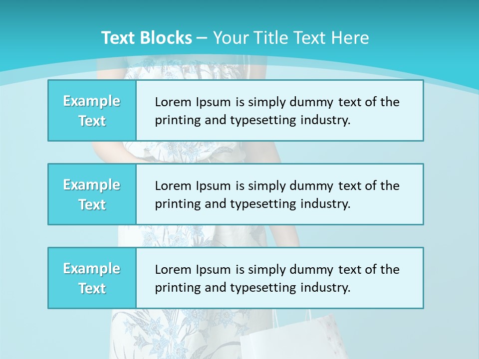 Model Dress Hand PowerPoint Template