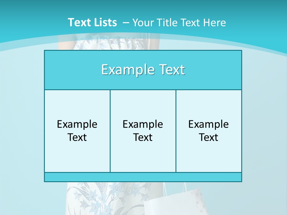 Model Dress Hand PowerPoint Template