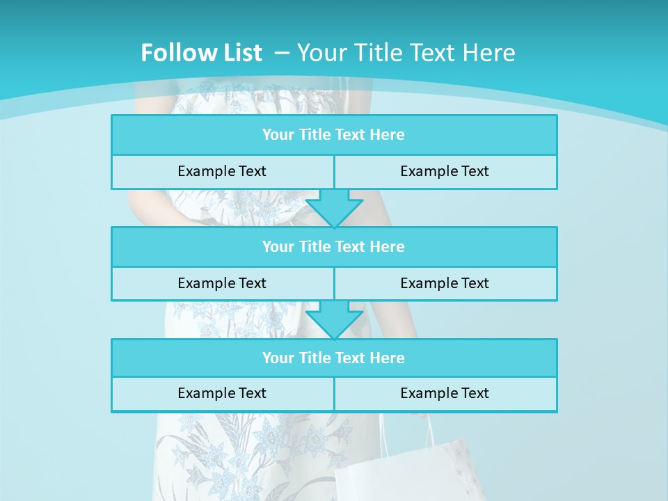Model Dress Hand PowerPoint Template