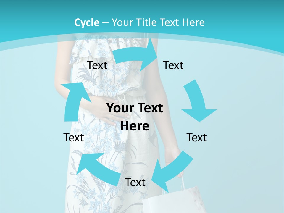 Model Dress Hand PowerPoint Template