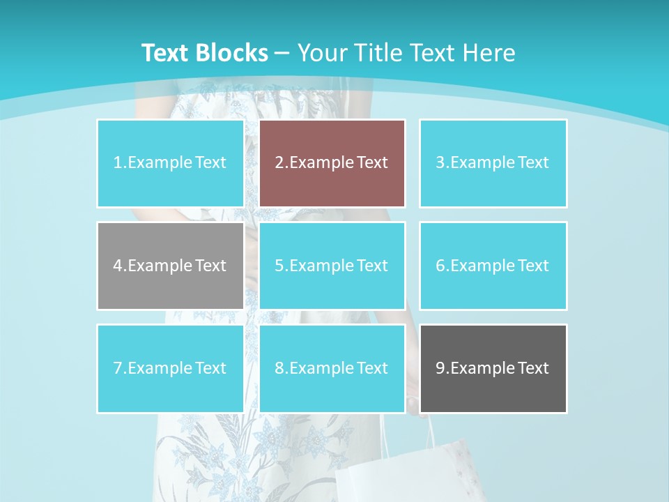 Model Dress Hand PowerPoint Template