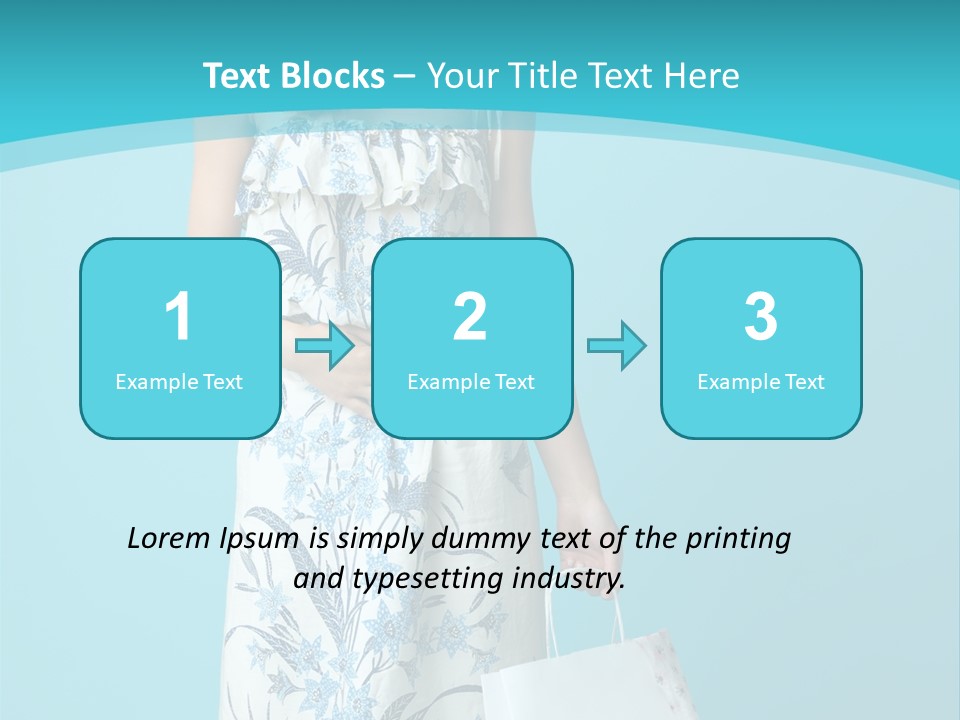 Model Dress Hand PowerPoint Template