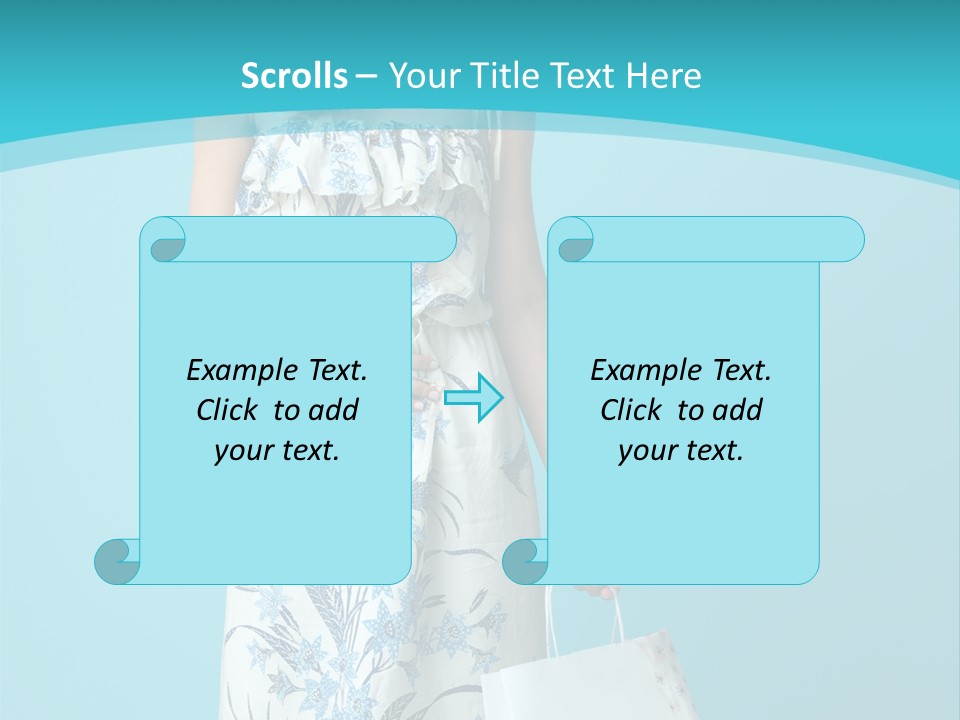 Model Dress Hand PowerPoint Template
