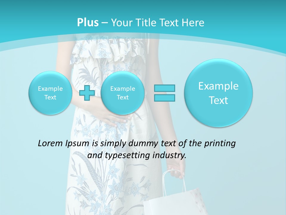 Model Dress Hand PowerPoint Template