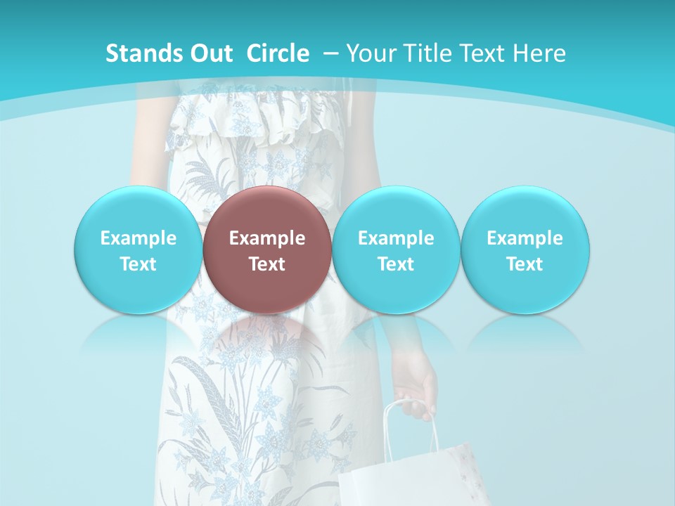 Model Dress Hand PowerPoint Template