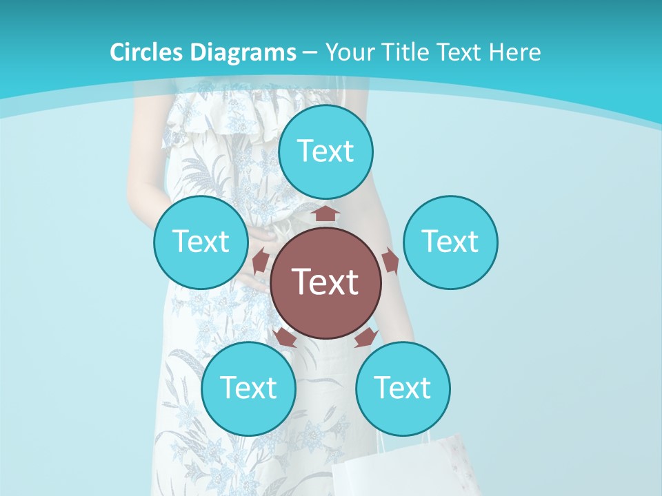 Model Dress Hand PowerPoint Template