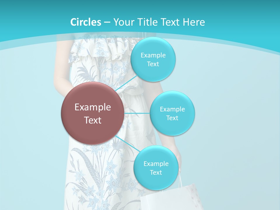 Model Dress Hand PowerPoint Template