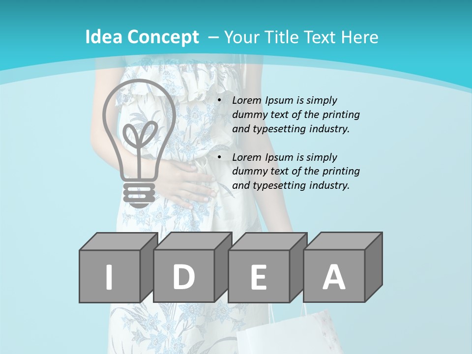 Model Dress Hand PowerPoint Template