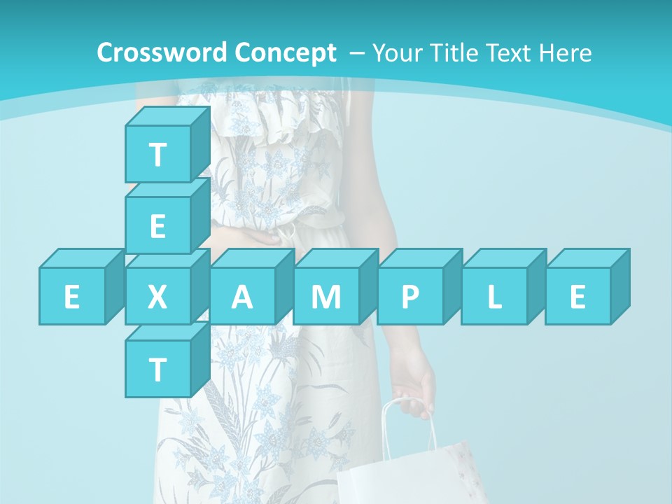 Model Dress Hand PowerPoint Template