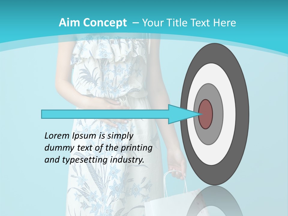 Model Dress Hand PowerPoint Template