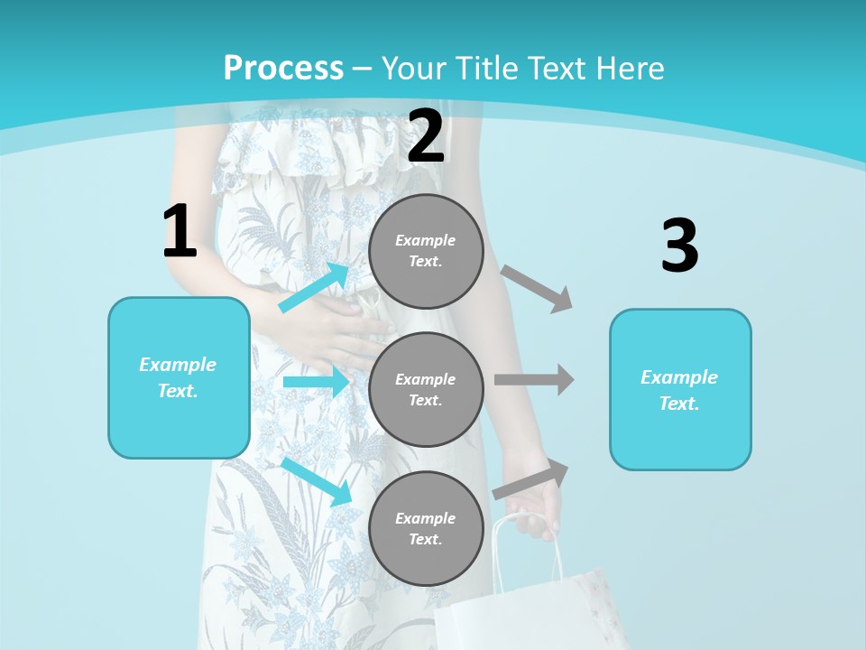 Model Dress Hand PowerPoint Template