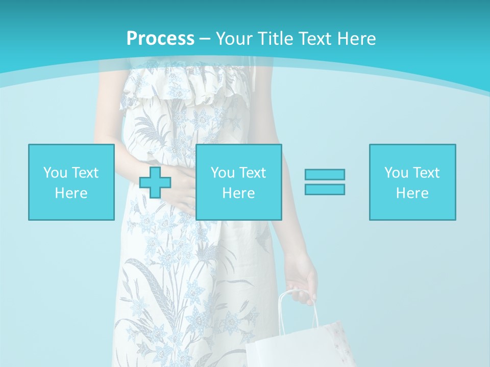 Model Dress Hand PowerPoint Template