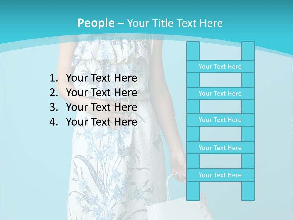 Model Dress Hand PowerPoint Template