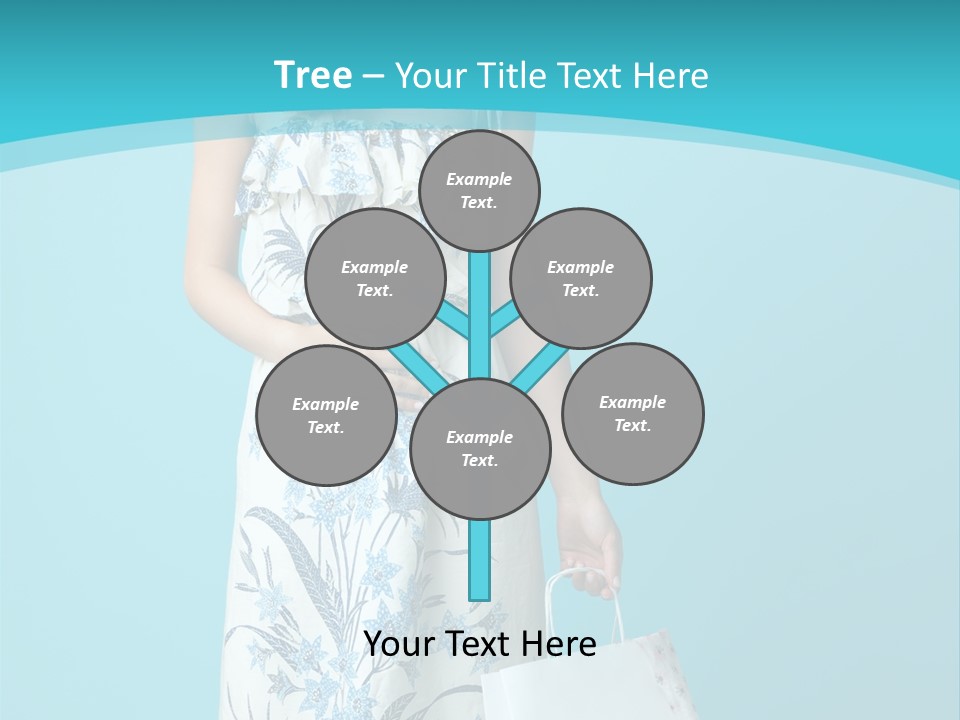 Model Dress Hand PowerPoint Template