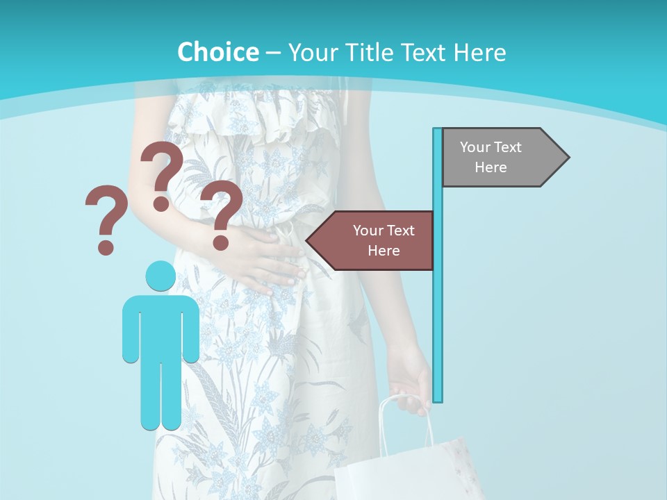 Model Dress Hand PowerPoint Template