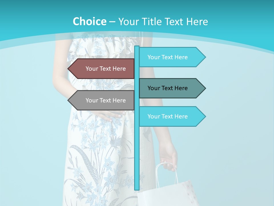 Model Dress Hand PowerPoint Template