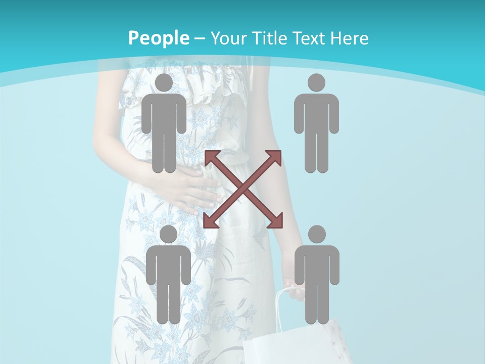 Model Dress Hand PowerPoint Template