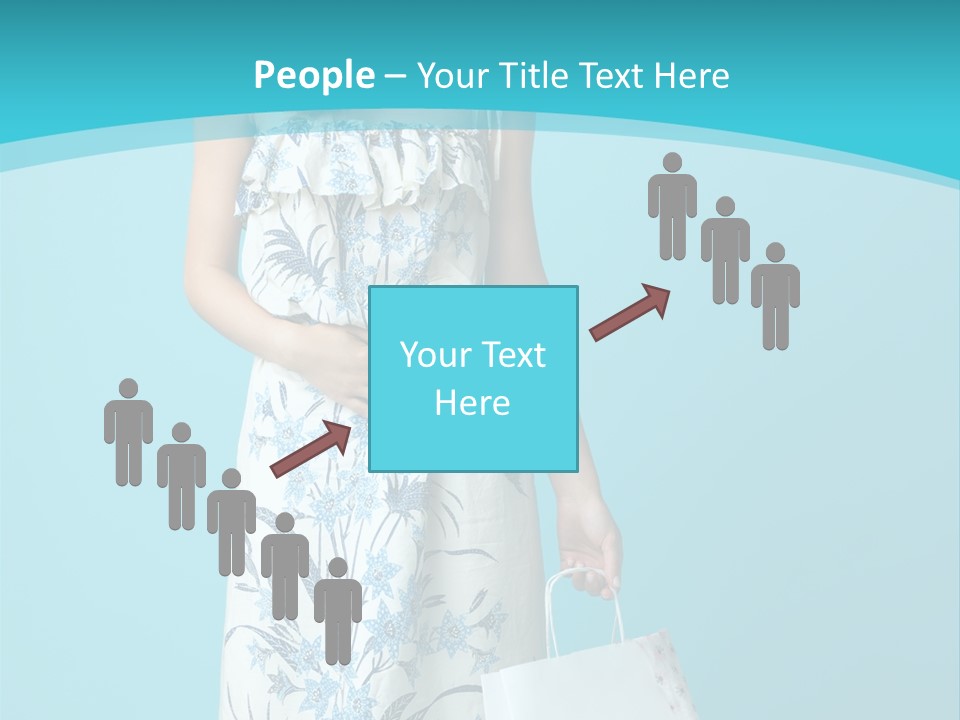 Model Dress Hand PowerPoint Template