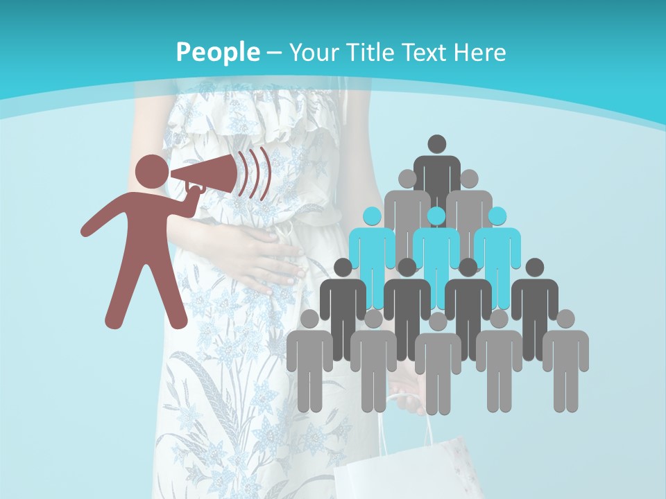 Model Dress Hand PowerPoint Template