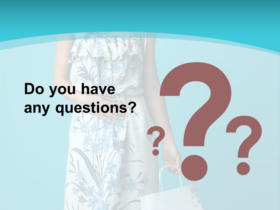 Model Dress Hand PowerPoint Template