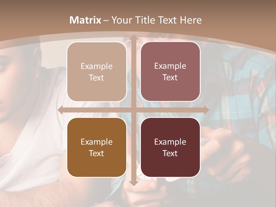 Cute Boys Concentrating PowerPoint Template