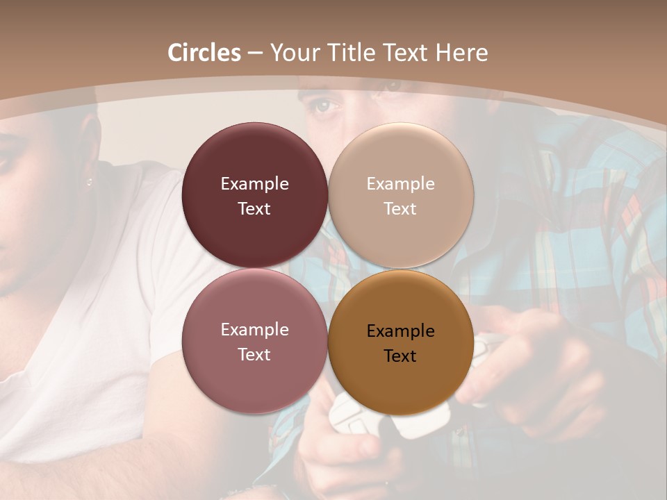 Cute Boys Concentrating PowerPoint Template