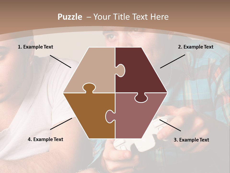 Cute Boys Concentrating PowerPoint Template