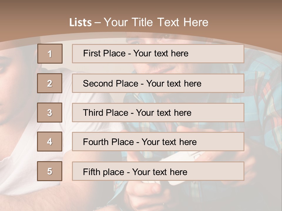 Cute Boys Concentrating PowerPoint Template