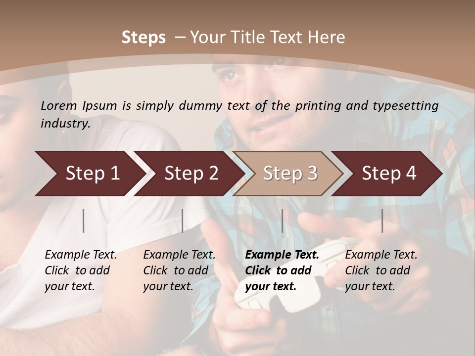 Cute Boys Concentrating PowerPoint Template