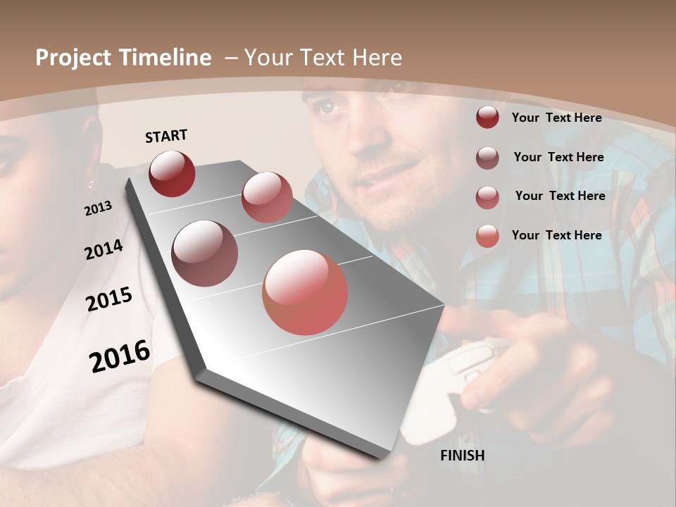 Cute Boys Concentrating PowerPoint Template