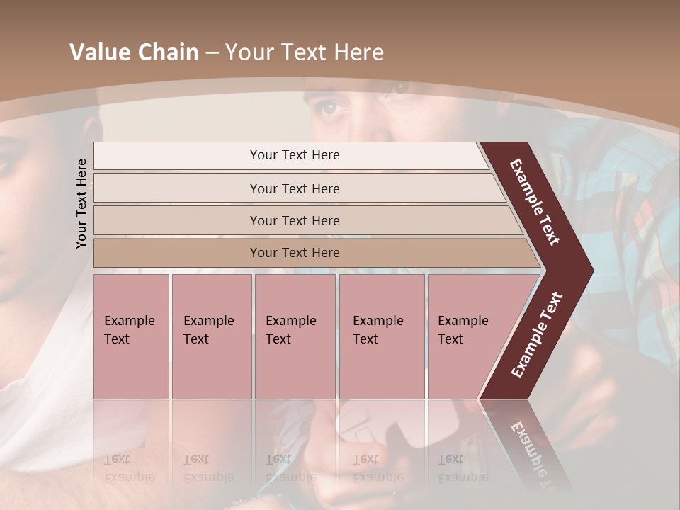 Cute Boys Concentrating PowerPoint Template